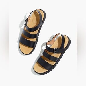 Madewell Addie Sandal ND956 Size 8 Black shoes